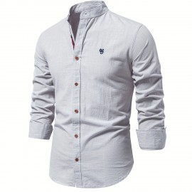 Men's Cotton Long Sleeve Shirts Men's Clothes